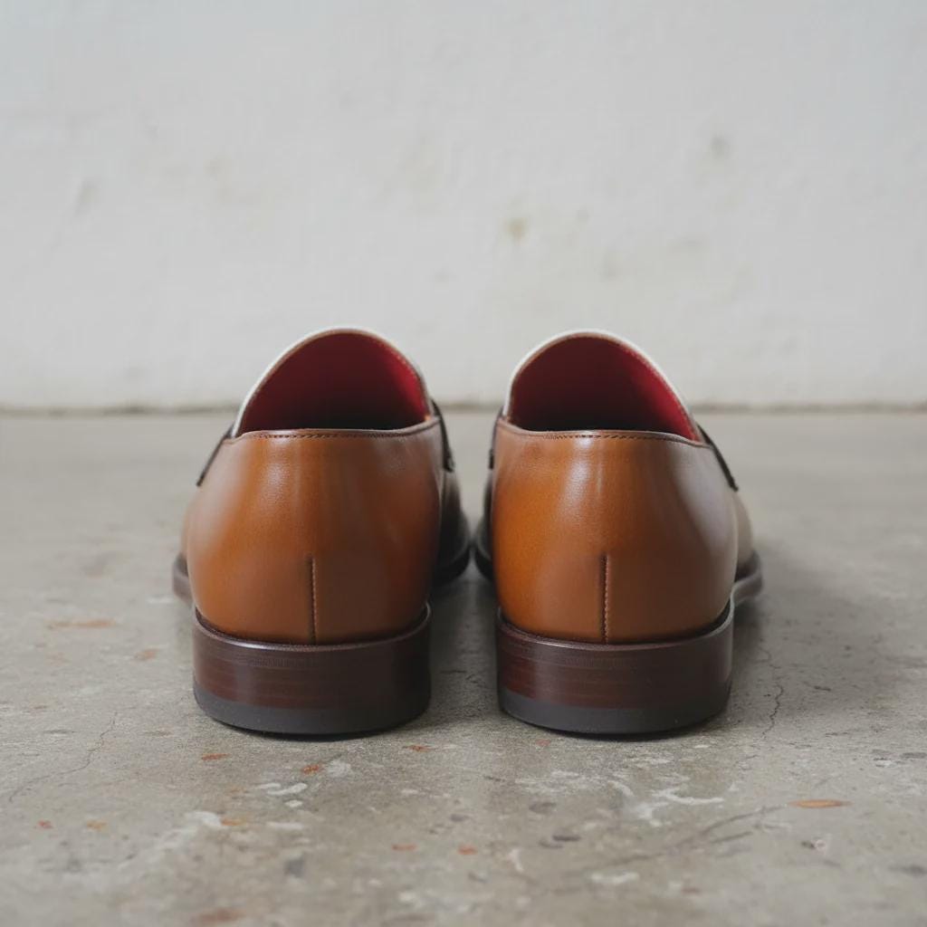 Handmade Two Tone Penny Loafers | Brown and White mens Dress Shoes, wedding mens loafers
