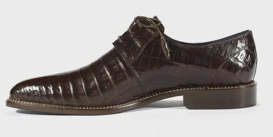 Handmade Alligator Leather shoes Crocodile shoes, Lace up mens oxfords shoes wedding and formal foot wear