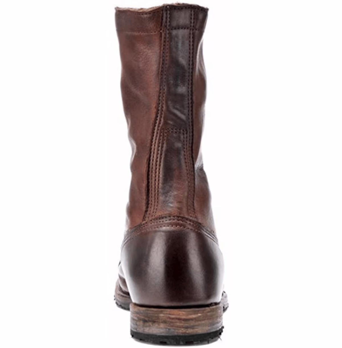 Handmade Brown Leather Combat Boots: Vintage Military Lace Up Ankle Boots, leather boots custom made to your foot measurement