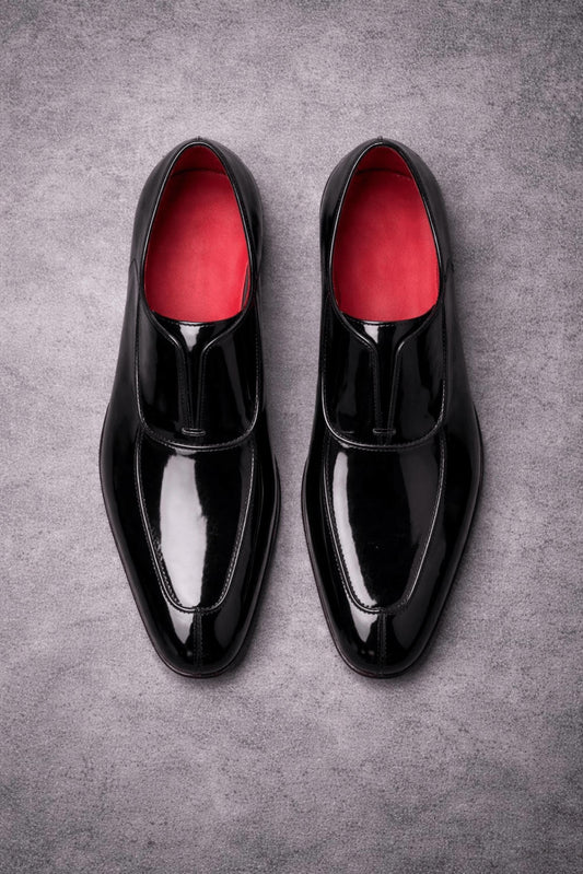 Handmade Black Leather mens Dress Shoes | Red Sole Luxury Formal Footwear, wedding shoes