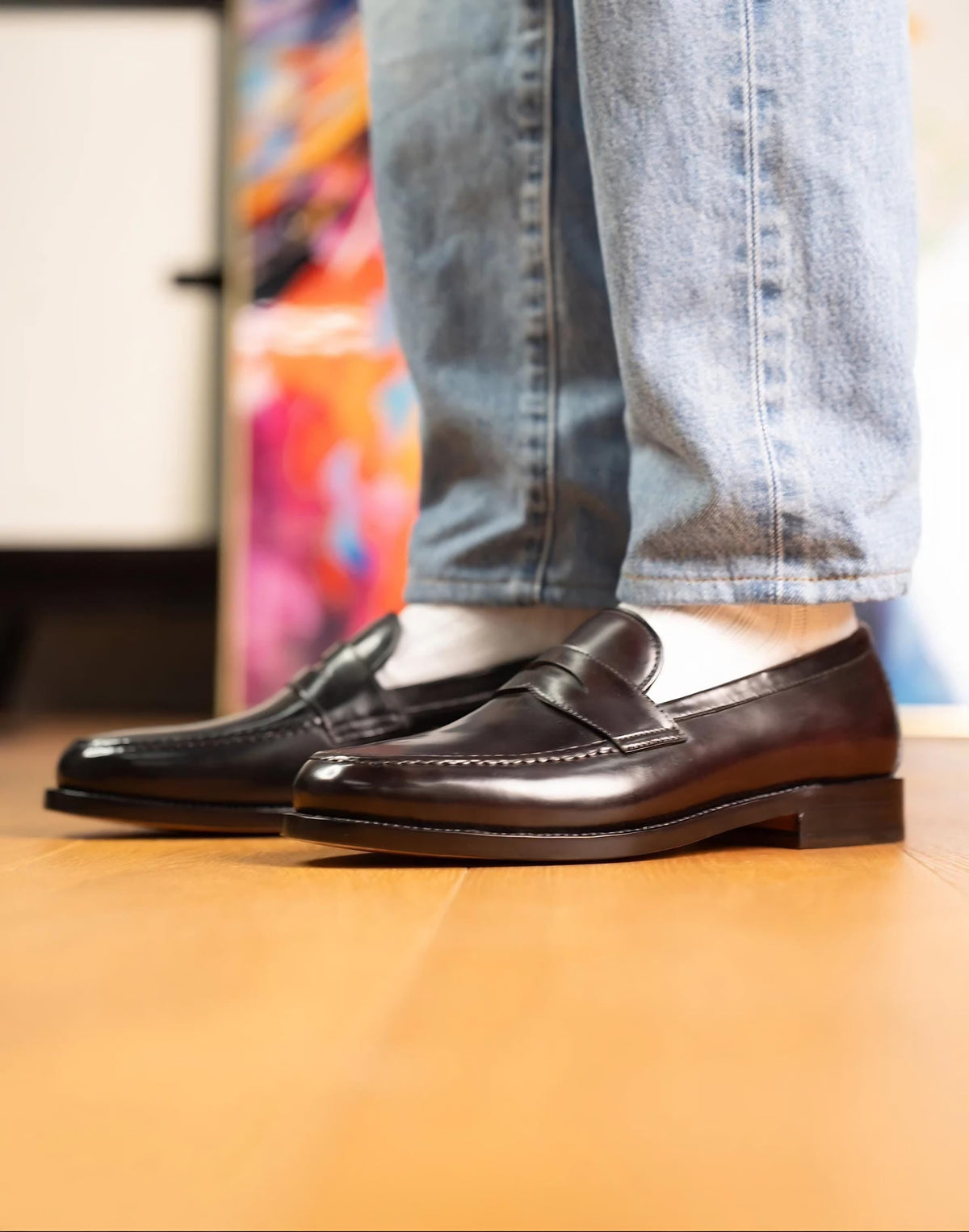 Handmade Black Penny Loafers for Men | Luxury Leather Loafers | Mens Slip On Dress Shoes | Classic Formal Shoes | Italian Style Loafers