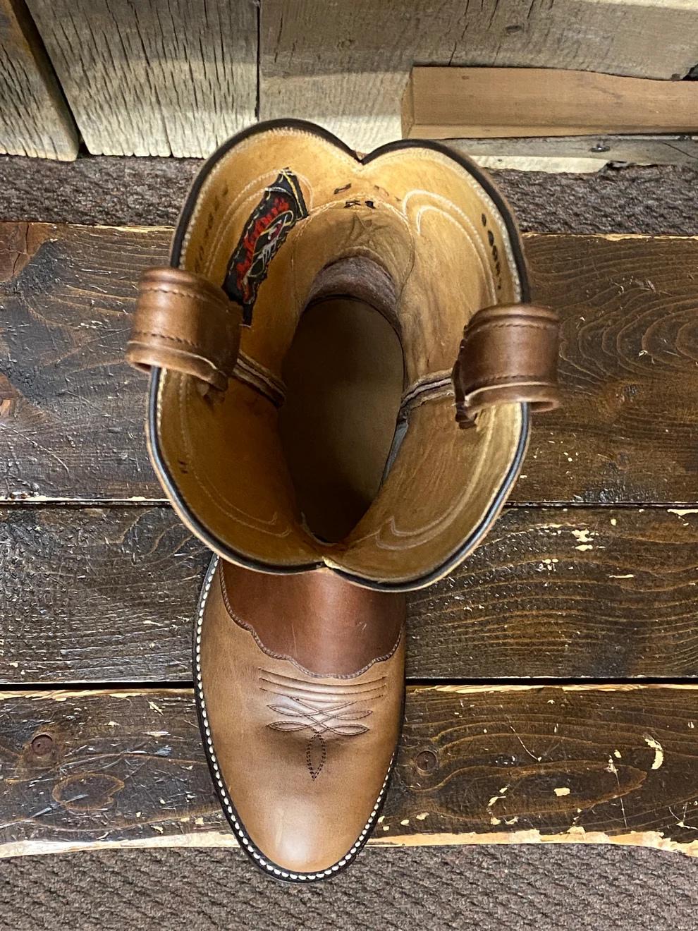 Full Grain Leather Cowboy Boots Unisex, Handmade Western Boots, Horse Riding Boots, Round Toe Leather Boots, Ranch Boots