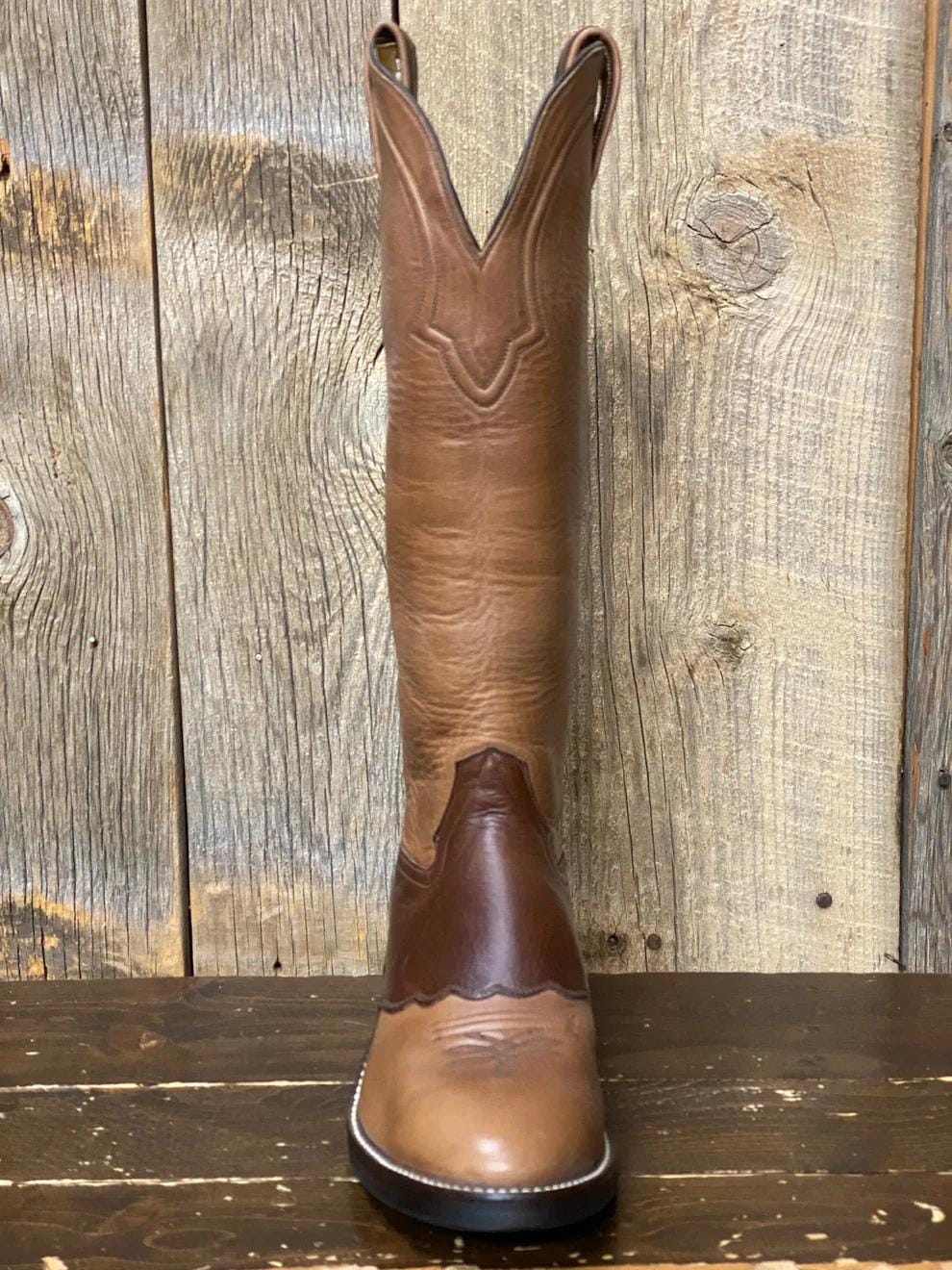 Tall Cowboy Boots Men Unisex, Handmade Full Grain Leather Western Boots, 16 Inch Roper Boots, Horse Riding Boots, Ranch Boots