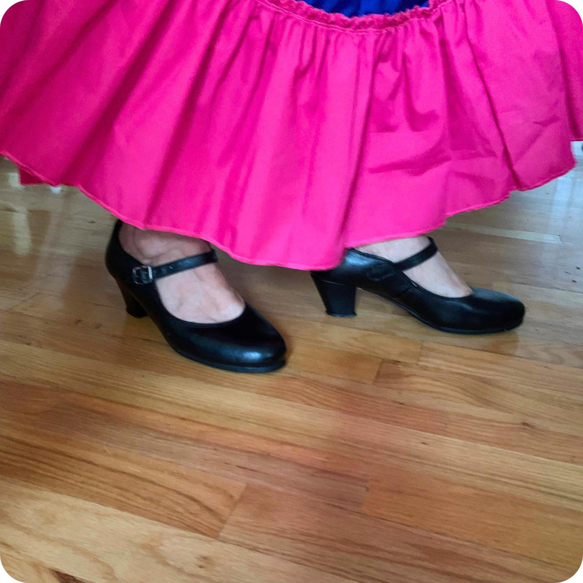 Handmade Women Folklorico Shoes with leather sole