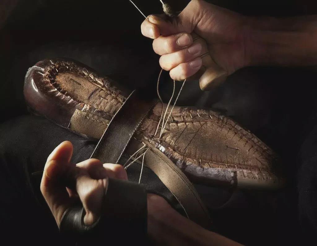 Handmade Men's Brown and Camel Leather Single Monk Strap Shoes | leather soles mens shoes