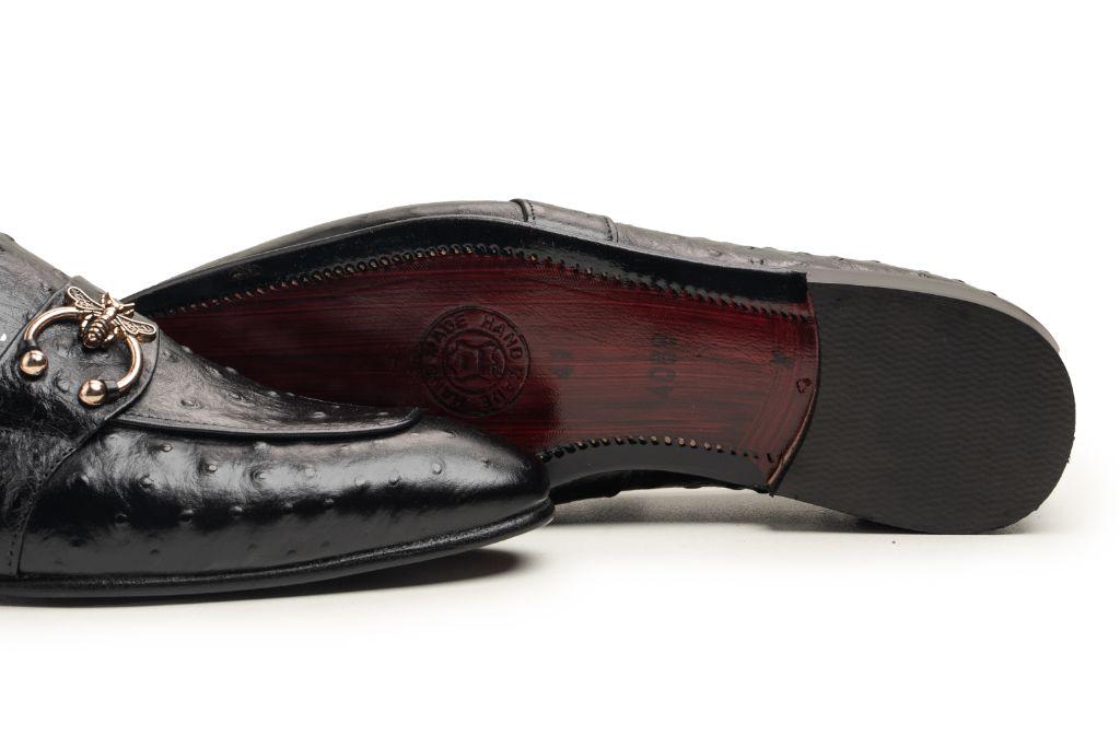 Handmade Black Leather Loafers, Mens shoes, Formal Dress Custom Leather Shoes, Gift for him