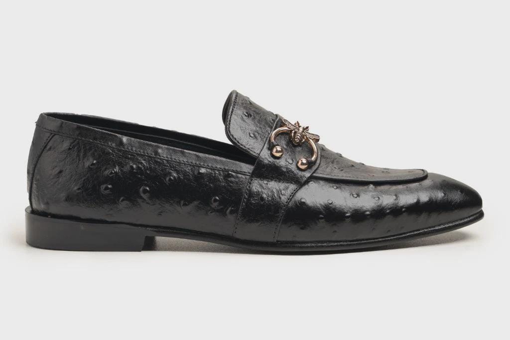 Handmade Black Leather Loafers, Mens shoes, Formal Dress Custom Leather Shoes, Gift for him