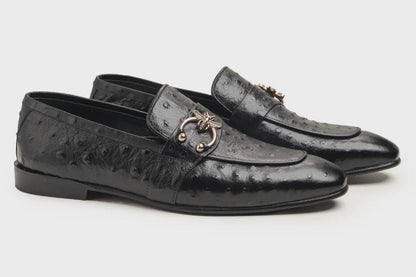 Handmade Black Leather Loafers, Mens shoes, Formal Dress Custom Leather Shoes, Gift for him