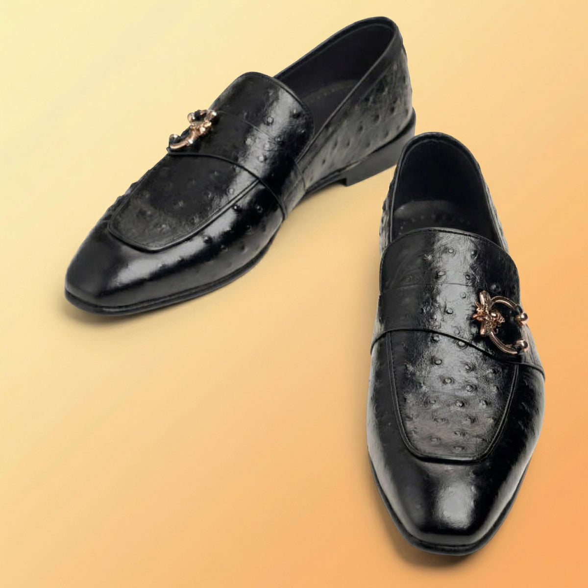Handmade Black Leather Loafers, Mens shoes, Formal Dress Custom Leather Shoes, Gift for him