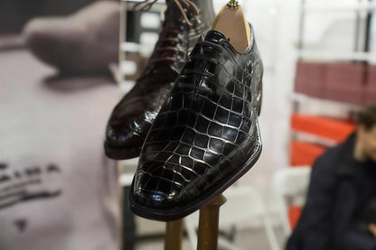 Handmade shoes Black Alligator Leather crocodile mens shoes alligator Oxford Shoes, wedding shoes men