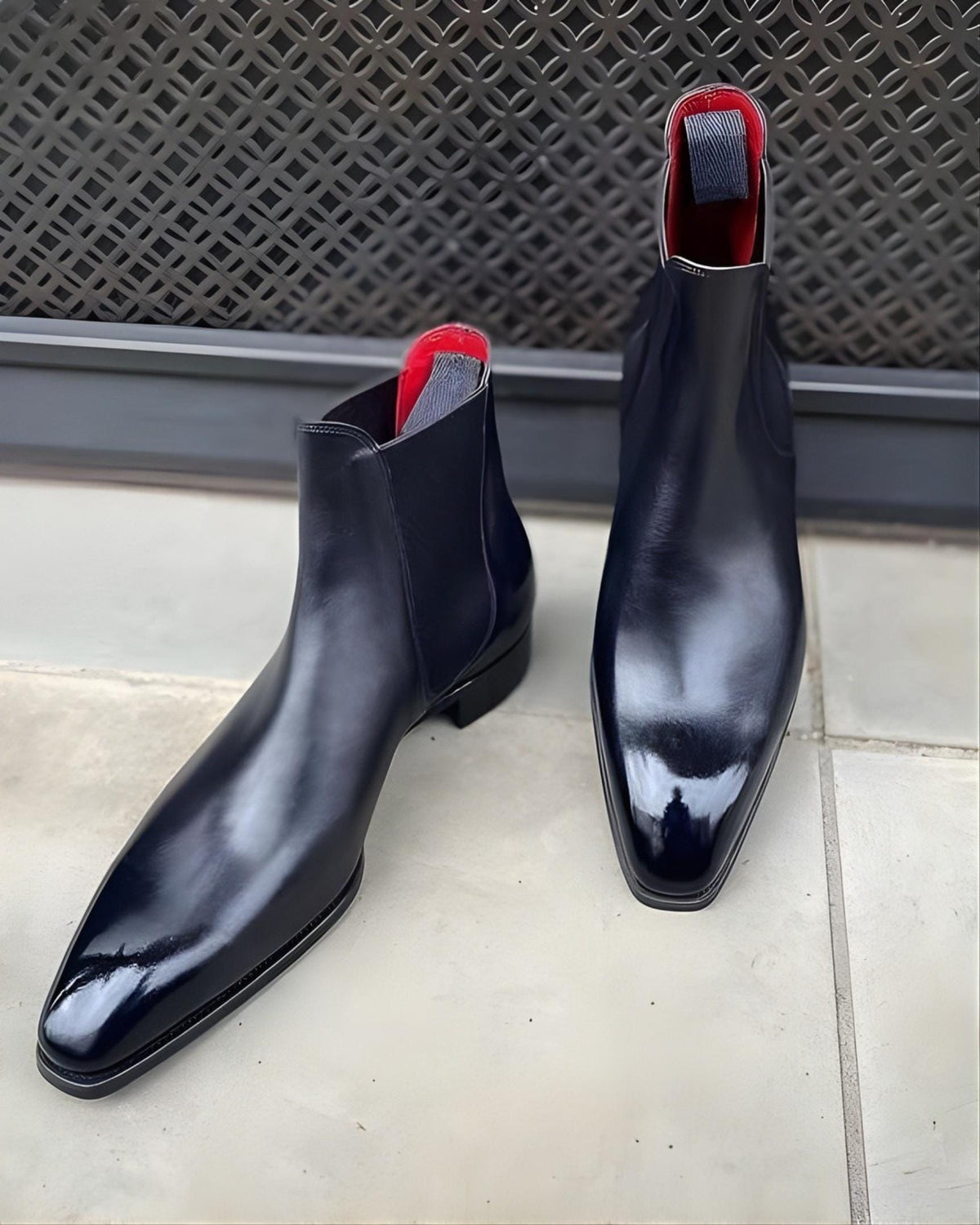 mens chelsea boots Handmade Leather Boots: Men's Black Oxford Dress Boots, giftsforhim