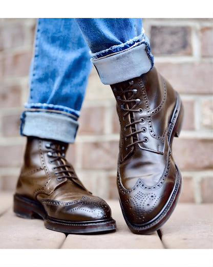 Leather boots Handmade brown mens Ankle Boots, beatle boots | gift for him