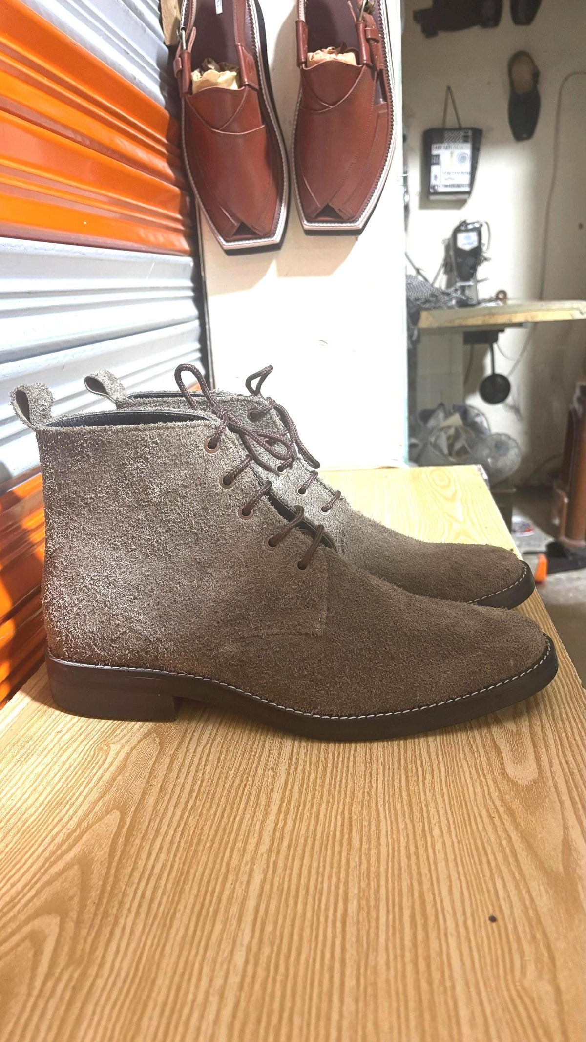 mens ankle boots Suede Leather Boots Handmade mens boots in gray colour,  giftsforhim