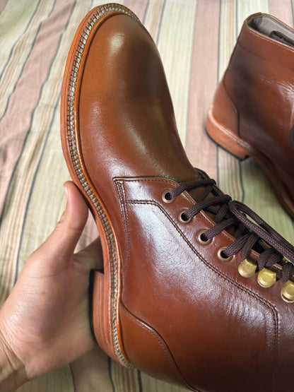 Handmade Leather boots mens ankle boots in brown colour, Goodyear welt boots