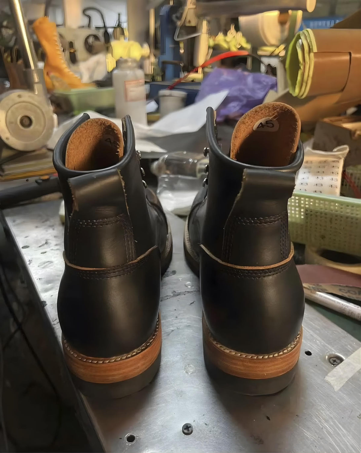 custom leather ankle boots| made to Your Foot Measurement | motorcycle boots, Goodyear Welt Black toe box mens leather boots
