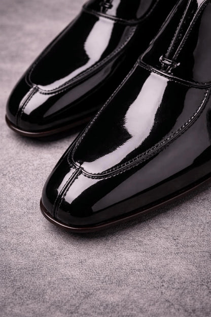 Handmade Black Leather mens Dress Shoes | Red Sole Luxury Formal Footwear, wedding shoes