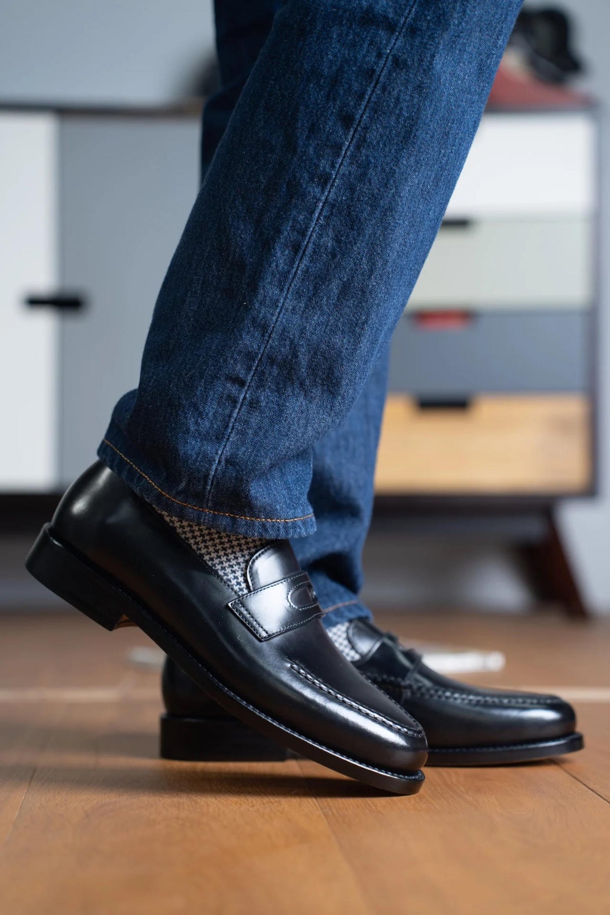 Handmade Black leather Penny Loafers Classic Leather loafers Slip On Shoes, Mens Dress shoes