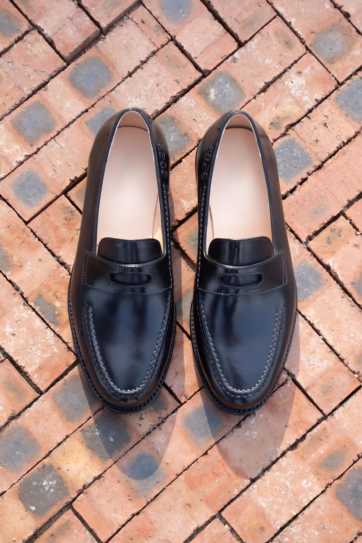 Handmade Black leather Penny Loafers Classic Leather loafers Slip On Shoes, Mens Dress shoes