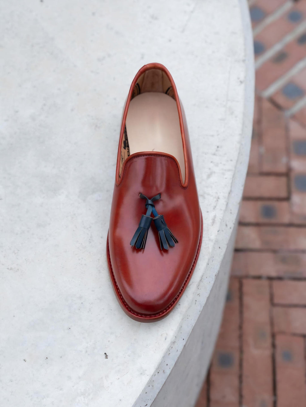 Burgundy Tassel Loafers Men | Handmade Leather Loafers | Mens Dress Shoes | Luxury Slip On Shoes | Formal Wedding Shoes