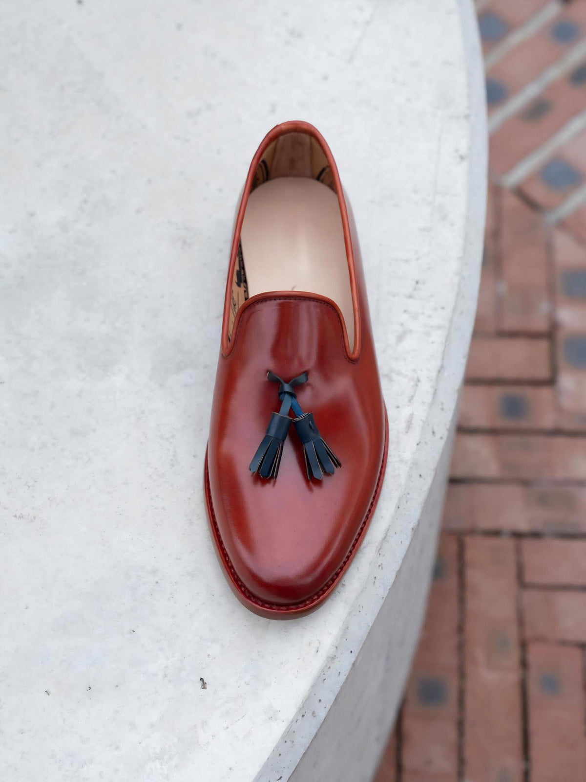 Burgundy Tassel Loafers Men | Handmade Leather Loafers | Mens Dress Shoes | Luxury Slip On Shoes | Formal Wedding Shoes