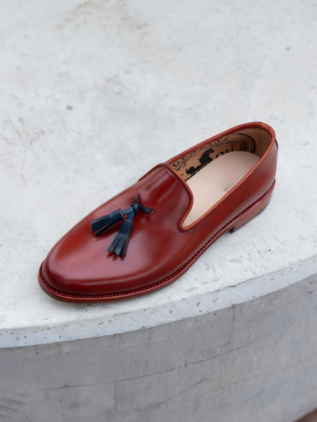 Burgundy Tassel Loafers Men | Handmade Leather Loafers | Mens Dress Shoes | Luxury Slip On Shoes | Formal Wedding Shoes
