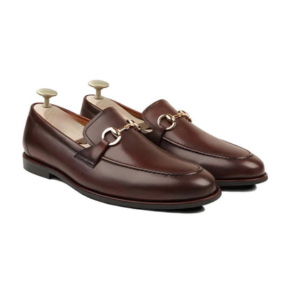 Handmade Brown Horsebit Loafers for Men | Leather Slip On Dress Shoes | Formal Wedding Loafers | Custom Leather Shoes