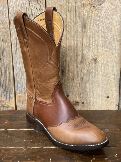 Full Grain Leather Cowboy Boots Unisex, Handmade Western Boots, Horse Riding Boots, Round Toe Leather Boots, Ranch Boots