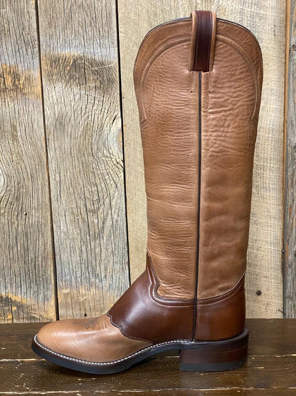 Tall Cowboy Boots Men Unisex, Handmade Full Grain Leather Western Boots, 16 Inch Roper Boots, Horse Riding Boots, Ranch Boots