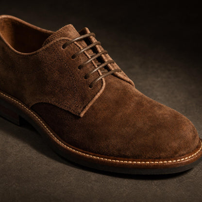 Suede Leather Shoes | Handmade Derby Shoes | Brown mens Dress Shoes | Casual & Formal Lace Up Shoes
