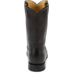 Black Leather Cowboy Boots | Handmade Western Boots | Unisex Roper Boots