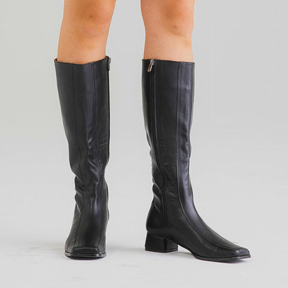 Handmade GoGo Boots | Thigh High Boots | style 60s Black Boots | Custom Leather women Boots