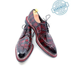Handmade  Embossed Leather  Alligator Derby Shoes | Formal Oxford  Shoes | Custom mens Dress Shoes | Signature Collection