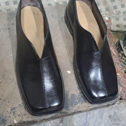 Wide Toe Box mens Dress Shoes | Handmade Leather Shoes | Extra Wide Fit | babouche slippers