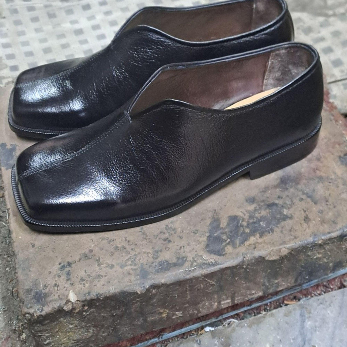 Wide Toe Box mens Dress Shoes | Handmade Leather Shoes | Extra Wide Fit | babouche slippers